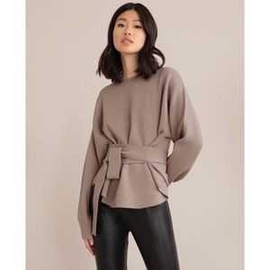 Modern Citizen Nara Tie-Front Knit Sweater